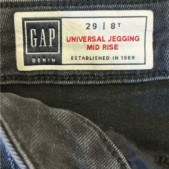 GAP Women's Denim Black Universal Jegging Mid Rise 29/ 8T - Picture 6 of 9